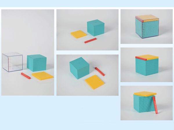 立方厘米、立方分米模型